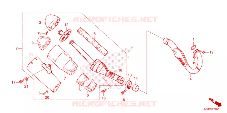 UITLAATDEMPER Honda MOTO 450 CRF 2025  CRF450RS