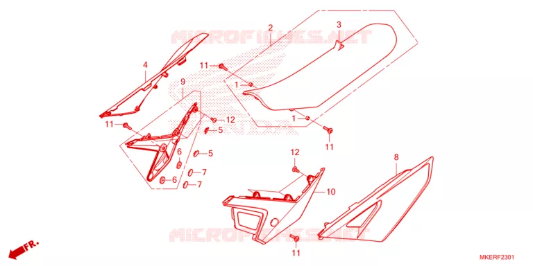 ZITTING - KAP  Honda MOTO 450 CRF 2025  CRF450RS