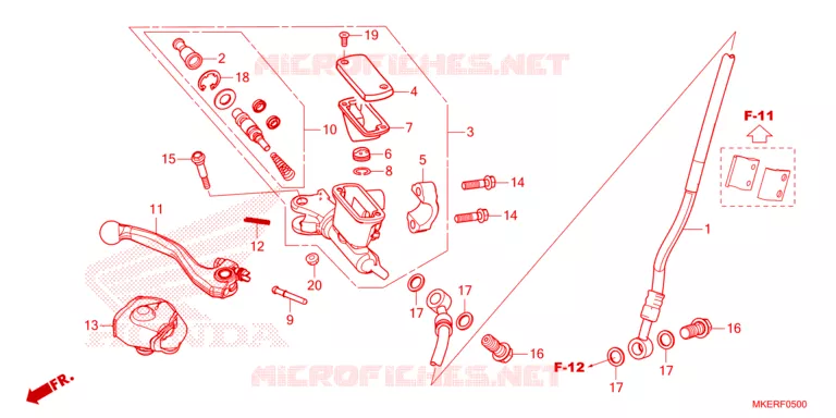 REMPOMP VOOR Honda MOTO 450 CRF 2025  CRF450RS