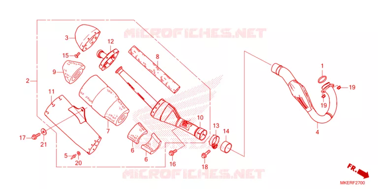 UITLAATDEMPER Honda MOTO 450 CRF 2025  CRF450RS
