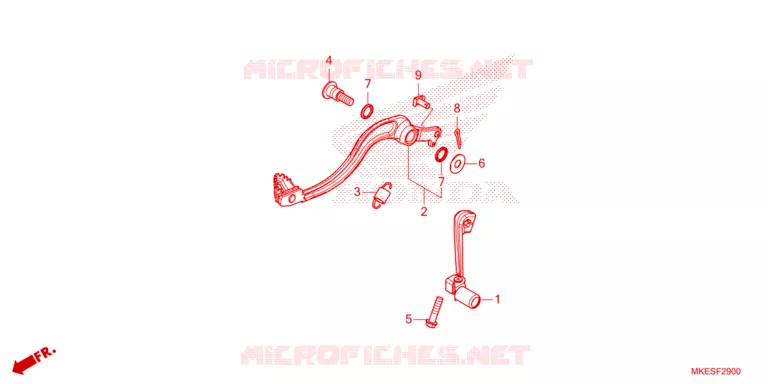 PEDAAL Honda MOTO 450 CRF 2025  CRF450RS