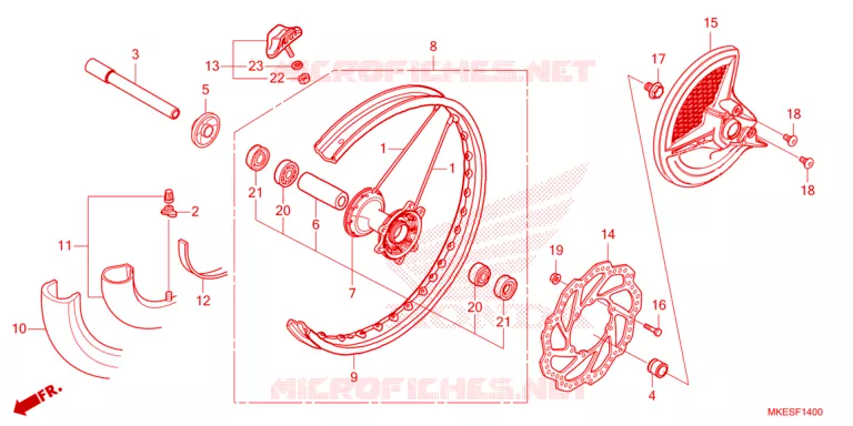 VOORWIEL Honda MOTO 450 CRF 2025  CRF450RS