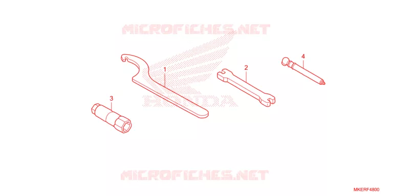 GEREEDSCHAP Honda MOTO 450 CRF 2025  CRF450RWES