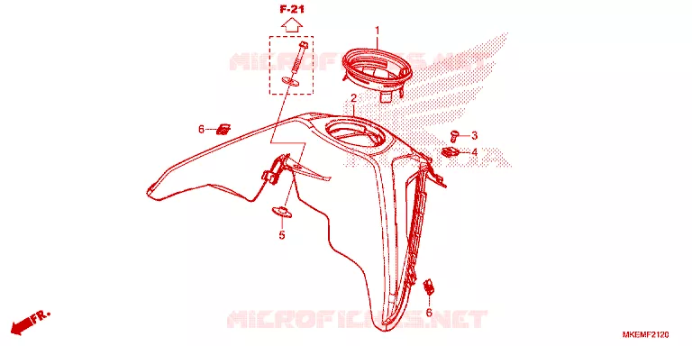 BOVENSTE BESCHUTTING Honda MOTO 450 CRF 2025  CRF450XS