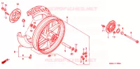 ACHTER WIEL voor Honda NSR 125 R 1995