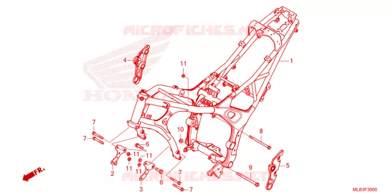 FRAME CHASSIS Honda MOTO 750 HORNET 2024  CB750AP