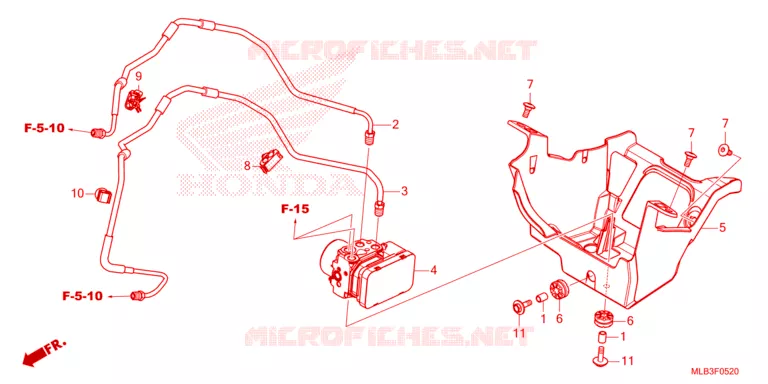 --- ABS MODULATOR/BRAKE PIPE Honda MOTO 750 HORNET 2024  CB750AP