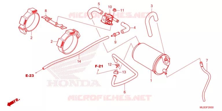 GAS RECYCLINGSYSTEEM Honda MOTO 750 HORNET 2023  CB750AP