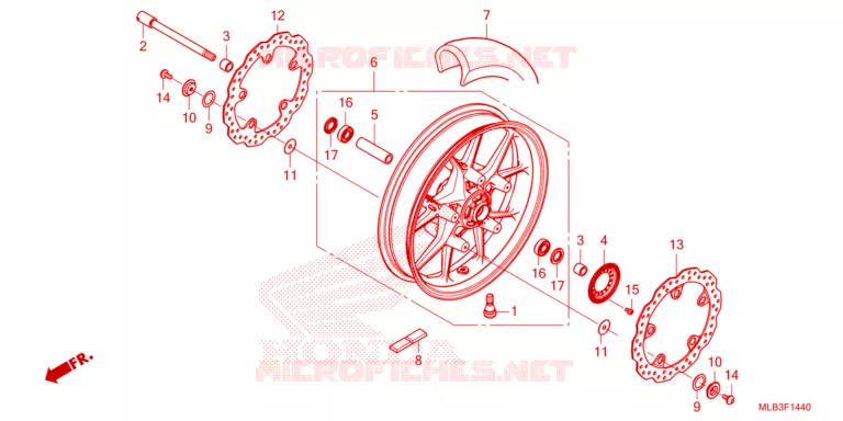 VOORWIEL Honda MOTO 750 HORNET 2023  CB750AP
