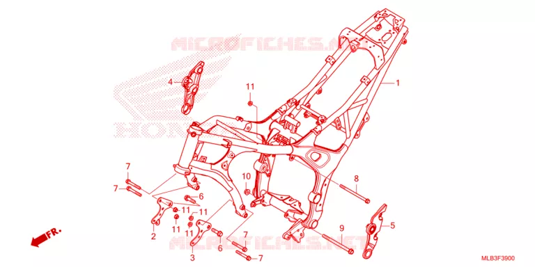 FRAME CHASSIS Honda MOTO 750 HORNET 2024  CB750AR