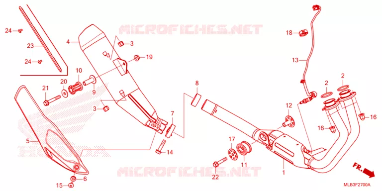 UITLAATDEMPER Honda MOTO 750 HORNET 2024  CB750AR