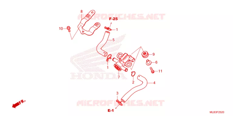LUCHTINJECTIE SOLENOIDEKLEP Honda MOTO 750 HORNET 2024  CB750AR