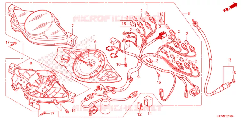 COMBINATIEMETER Honda MOTO 125 DASH 2022  AFP125CRFN