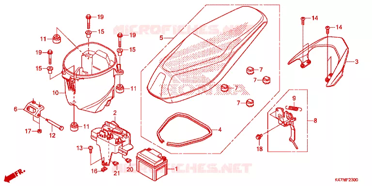 ZADEL Honda MOTO 125 DASH 2023  AFP125CRFN