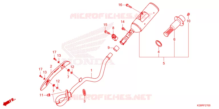 UITLAATDEMPER Honda MOTO 125 CRF 2024  CRF125FR