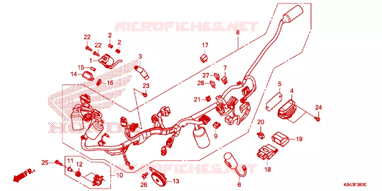 BEDRADINGSBUNDEL Honda MOTO 150 CRF 2020  CRF150LL