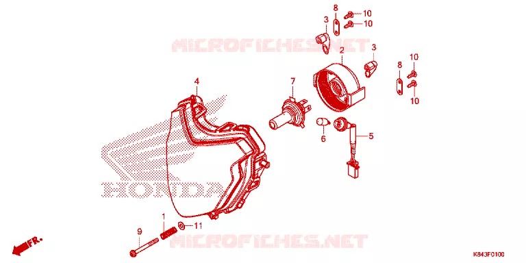 KOPLAMP Honda MOTO 150 CRF 2021  CRF150LL