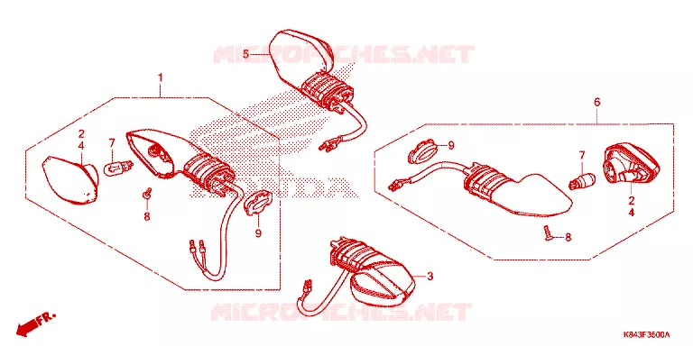 KNIPPERLICHT Honda MOTO 150 CRF 2021  CRF150LL