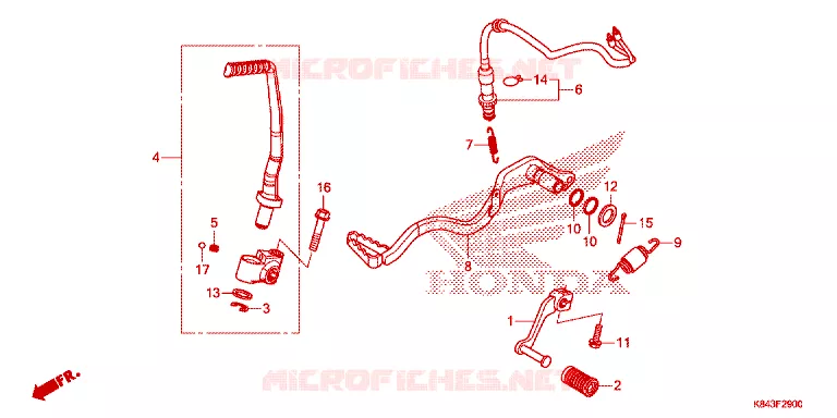 PEDAAL Honda MOTO 150 CRF 2021  CRF150LL