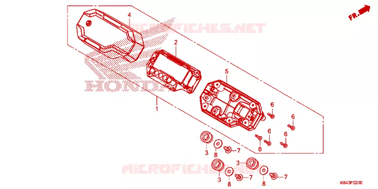 COMBINATIEMETER Honda MOTO 150 CRF 2023  CRF150LN
