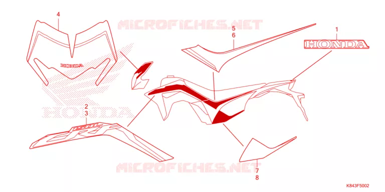 EMBLEEM/STREEP Honda MOTO 150 CRF 2023  CRF150LN