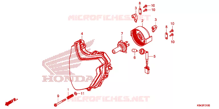 KOPLAMP Honda MOTO 150 CRF 2024  CRF150LN