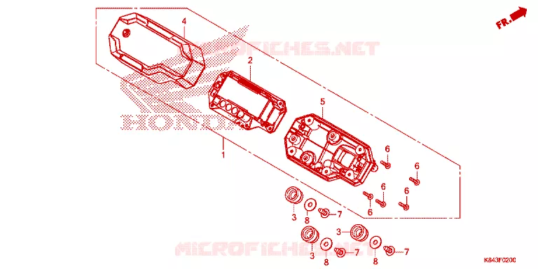 COMBINATIEMETER Honda MOTO 150 CRF 2022  CRF150LN