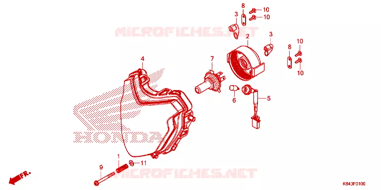 KOPLAMP Honda MOTO 150 CRF 2024  CRF150LN