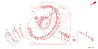 VOORWIEL voor Honda WAVE 110 RSX, front drum, spoked wheels 2023