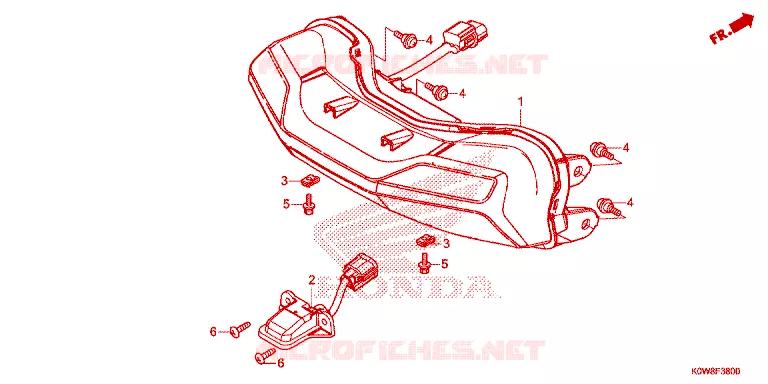ACHTERLICHT Honda SCOOTER 150 ADV 2020  ADV150AL