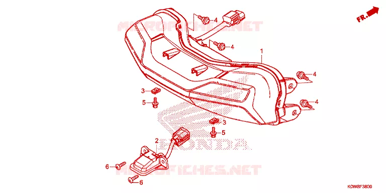 ACHTERLICHT Honda SCOOTER 150 ADV 2022  ADV150AM