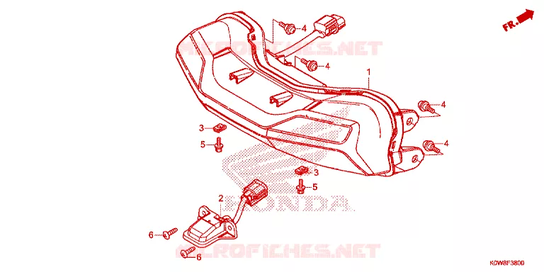 ACHTERLICHT Honda SCOOTER 150 ADV 2021  ADV150AM