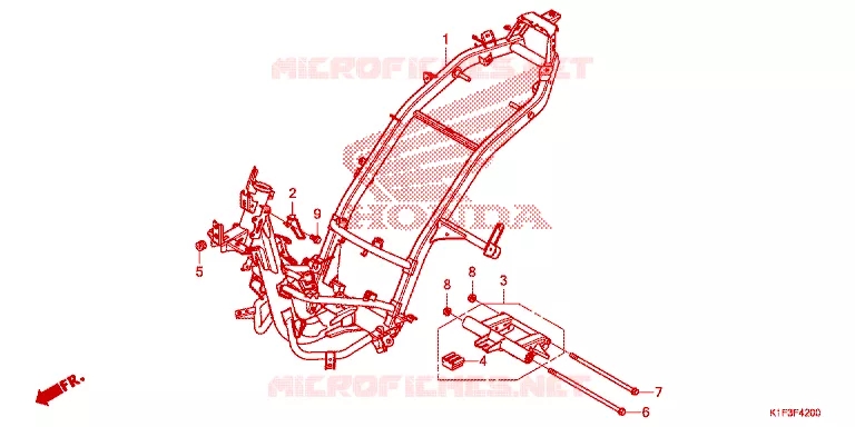 FRAME CHASSIS Honda SCOOTER 150 AIR-BLADE 2021  ACA150CAFM