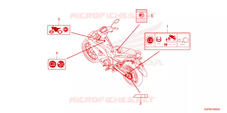 WAARSCHUWINGSLABEL Honda MOTO 150 WINNER 2024  FS150FAR