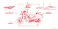 EMBLEEM/STREEP voor Honda CB 500 HORNET 2024