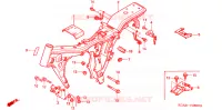 FRAME CHASSIS voor Honda CG 125 FAN 2010