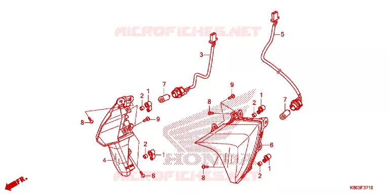 VOOR KNIPPERLICHT Honda SCOOTER 125 ELITE 2020  NSC1255SHK