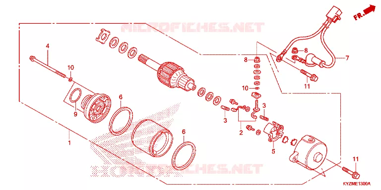 STARTMOTOR Honda MOTO 125 FUTURE 2012  AFS125MSD