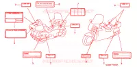     CAUTION LABEL (1) voor Honda GL 1500 GOLD WING ASPENCADE 1998