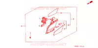     LEFT SIDE SHELTER SET voor Honda GL 1500 GOLD WING ASPENCADE 1998
