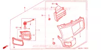     LEFT SIDE UNDER COWL SET voor Honda GL 1500 GOLD WING ASPENCADE 1998