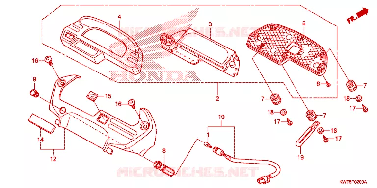 COMBINATIEMETER Honda MOTO 300 XR 2014  XRE300D