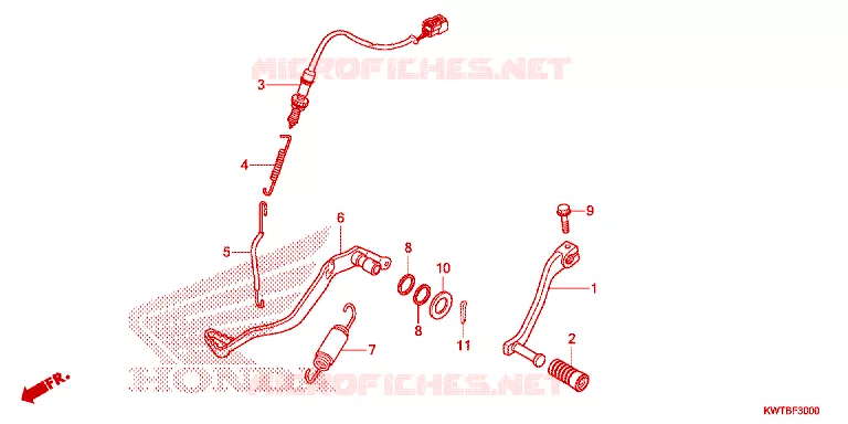 PEDAAL Honda MOTO 300 XR 2014  XRE300D