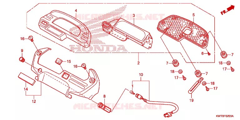 COMBINATIEMETER Honda MOTO 300 XR 2016  XRE300F