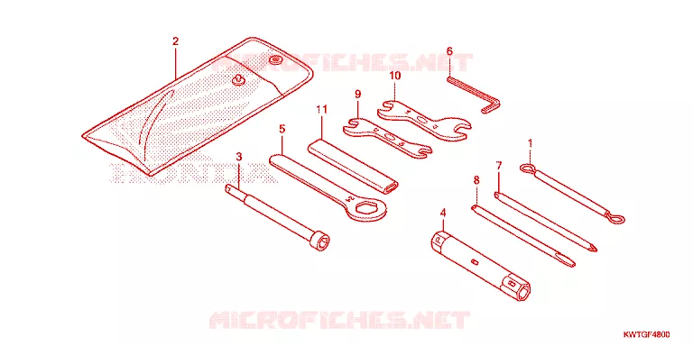 GEREEDSCHAP Honda MOTO 300 XR 2017  XRE300H