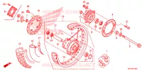 ACHTER WIEL voor Honda XRE 300 2022
