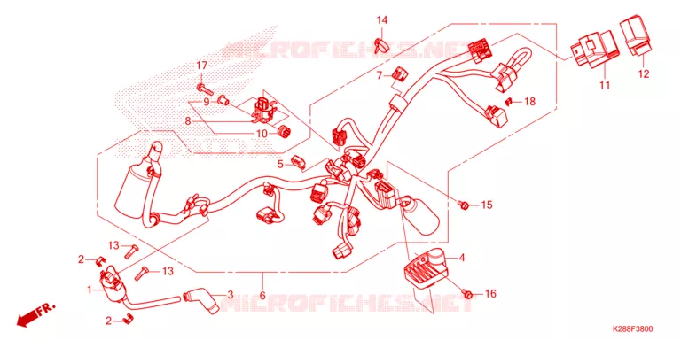 BEDRADINGSBUNDEL Honda MOTO 125 CRF 2025  CRF125FBS