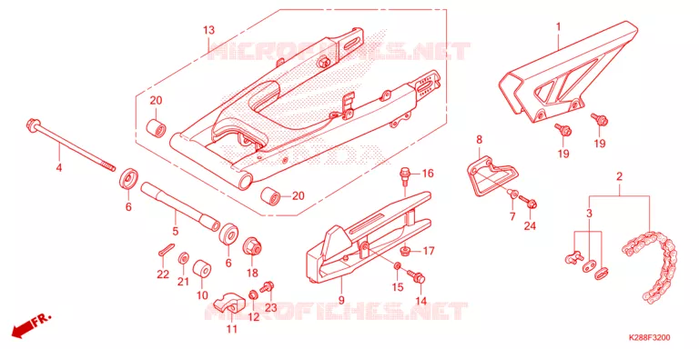 ACHTERBRUG Honda MOTO 125 CRF 2025  CRF125FBS