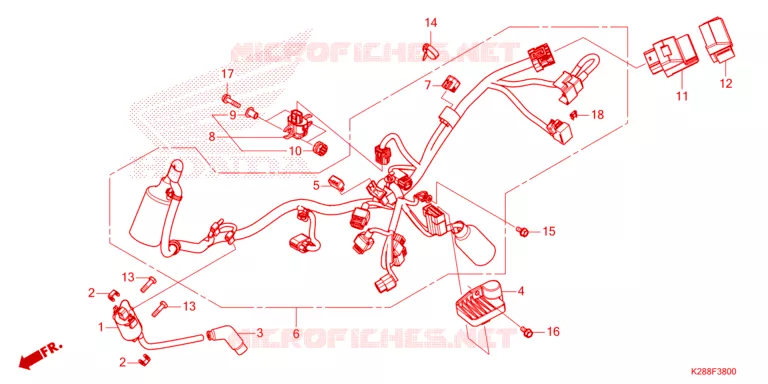 BEDRADINGSBUNDEL Honda MOTO 125 CRF 2025  CRF125FBS