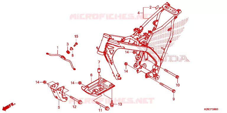 FRAME CHASSIS Honda MOTO 125 CRF 2024  CRF125FP